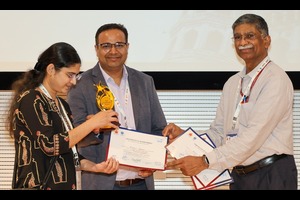 IIT హైదరాబాద్‌లో జరిగిన ఇంటర్నేషనల్ సొసైటీ ఫర్ మాగ్నెటిక్ రెసొనెన్స్ ఇన్ మెడిసిన్ (ISMRM) ఇండియన్ చాప్టర్ 2025 యొక్క 11వ వార్షిక సమావేశంలో ఉత్తమ పోస్టర్ బహుమతికి సోహిని ఘోష్‌కు అభినందనలు.