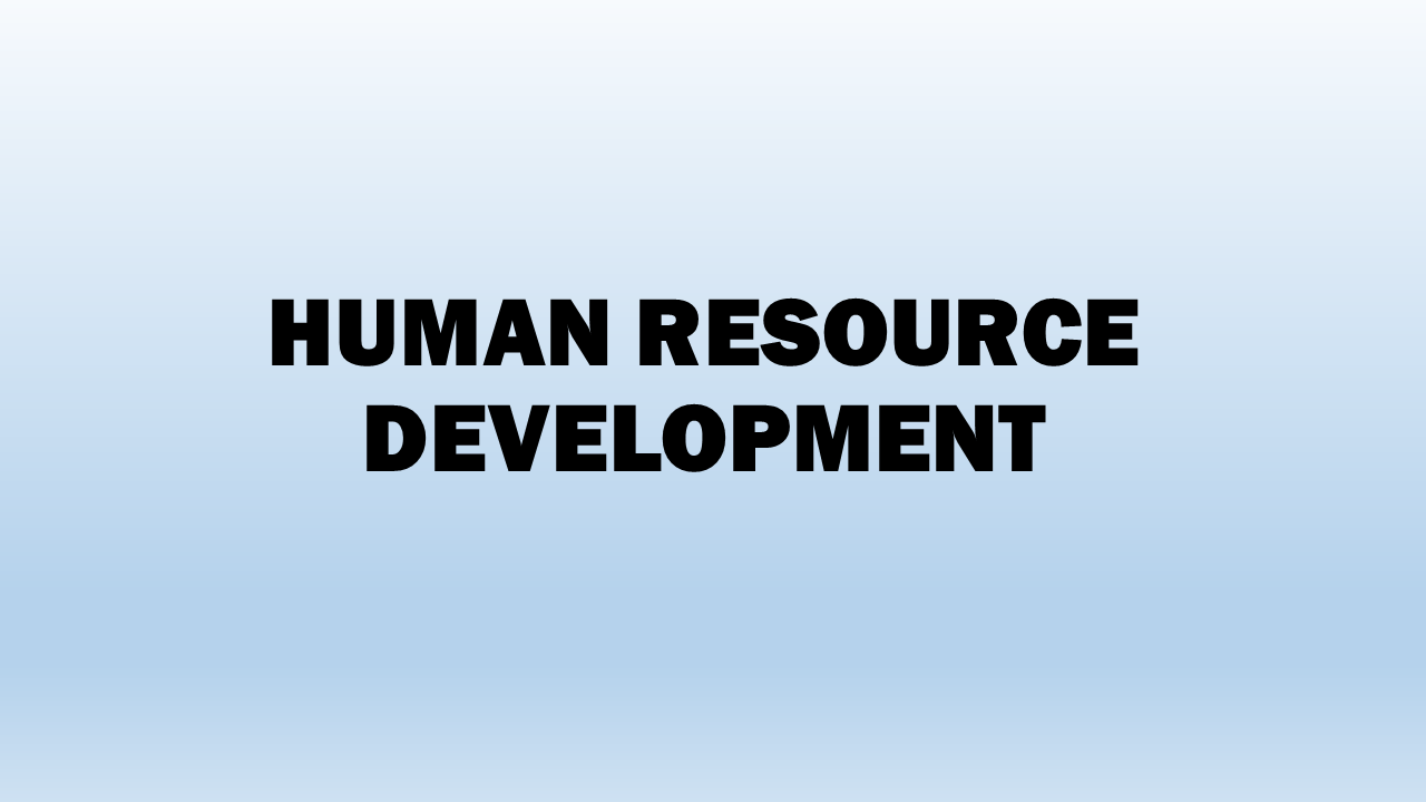 Human Resource Development